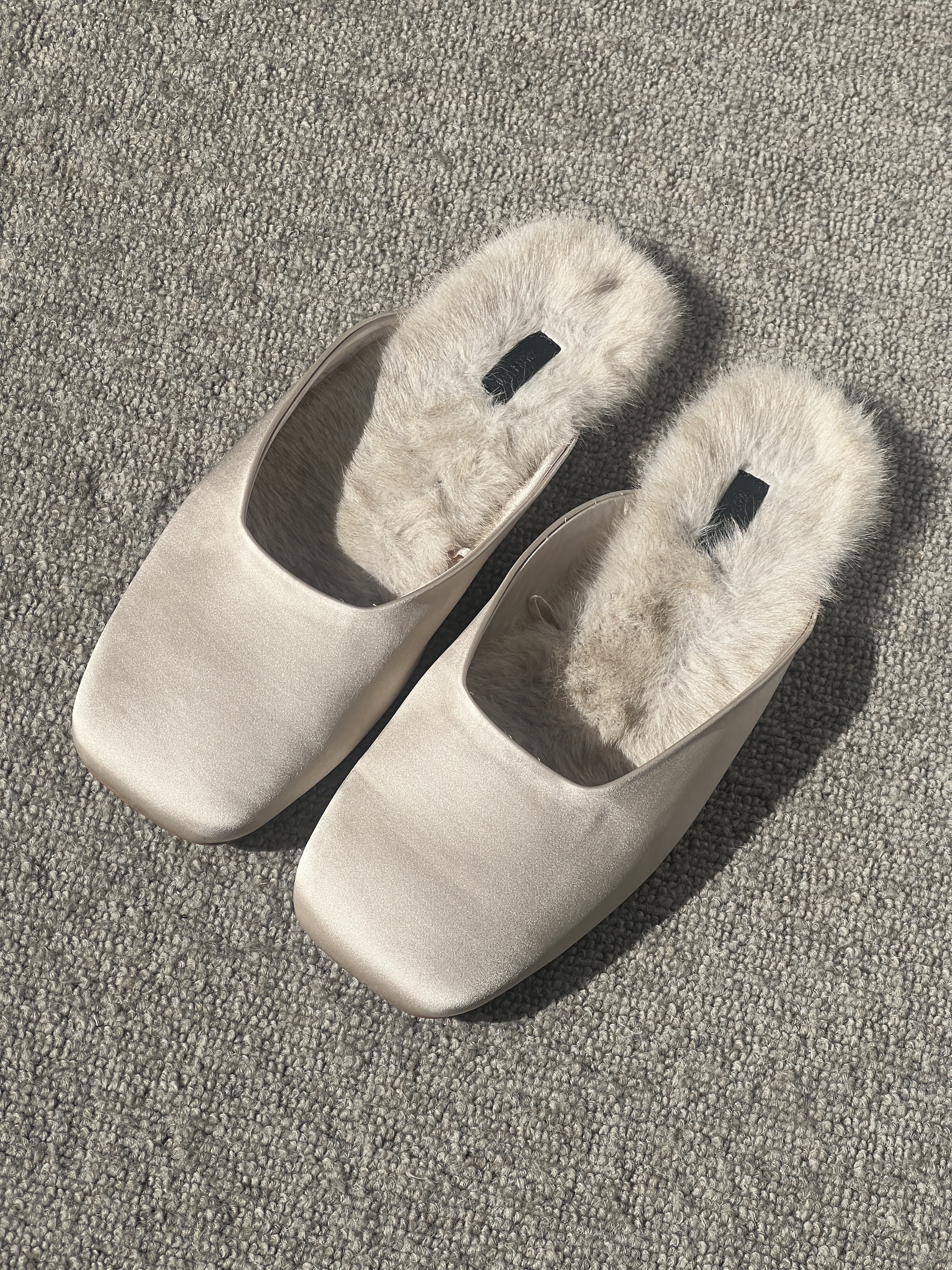 An image of Ava Gilchrist's slipper shoes.