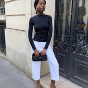 French Women Just Convinced Me—This Anti-Jeans Trend Makes Every Tee Look Luxe