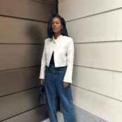 I Can't Unsee It—Wide-Leg Jeans Always Look Their Best With this Elevated Shoe