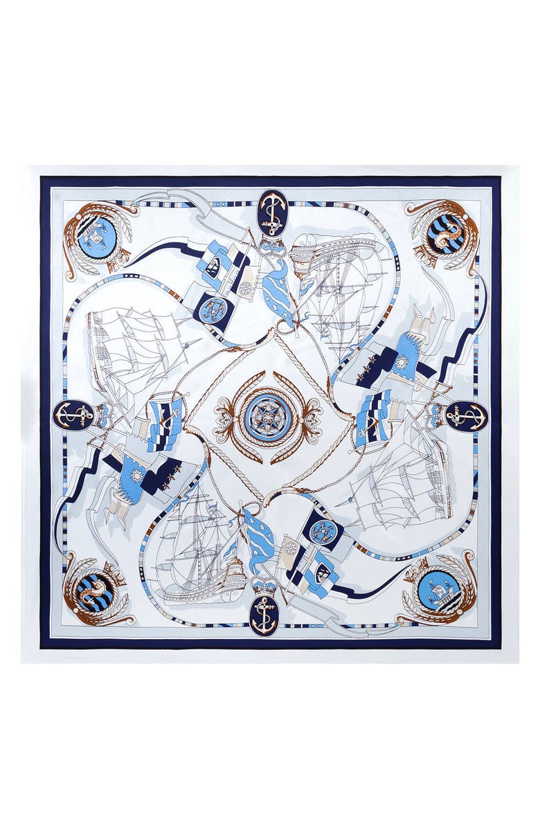 100% Mulberry Silk Printed Square Shawl Scarf 88*88cm