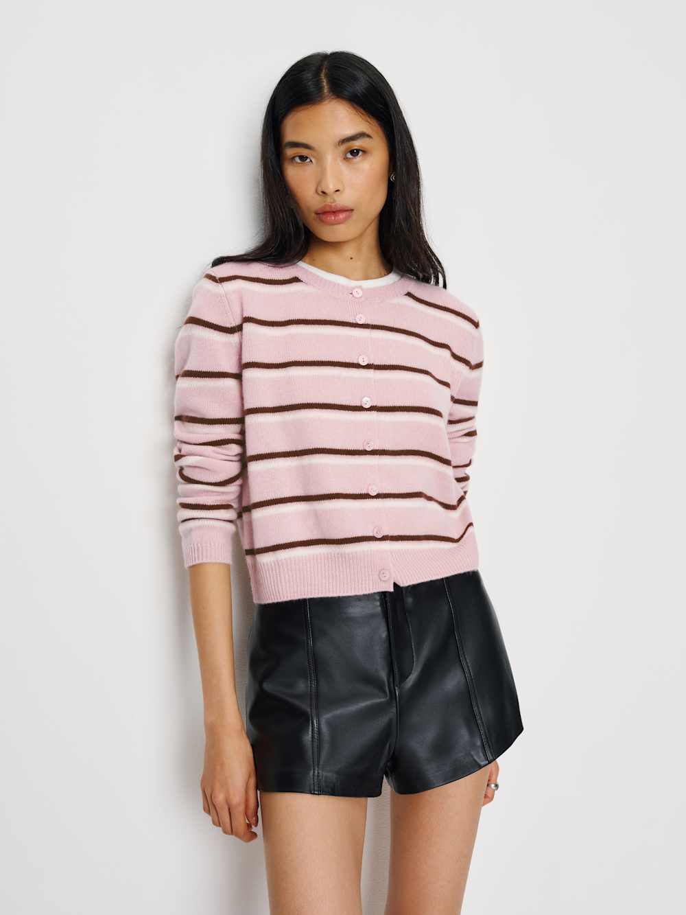 Clara Cashmere Crew Cardigan