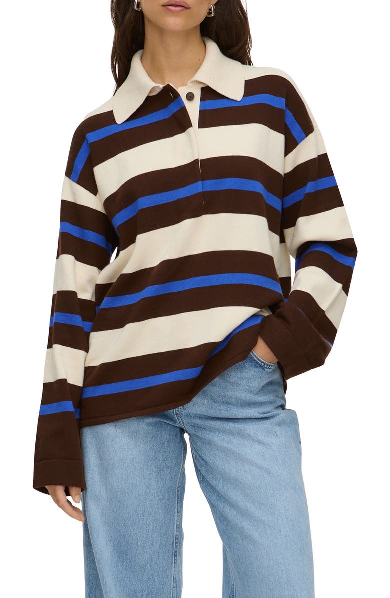 Ester Rugby Stripe Merino Wool & Cotton Sweater