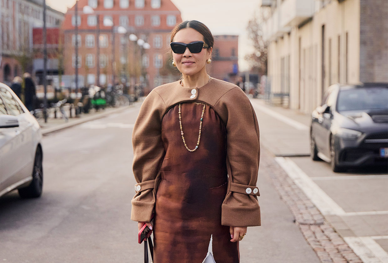 Nordstrom's associate fashion director at fashion week.