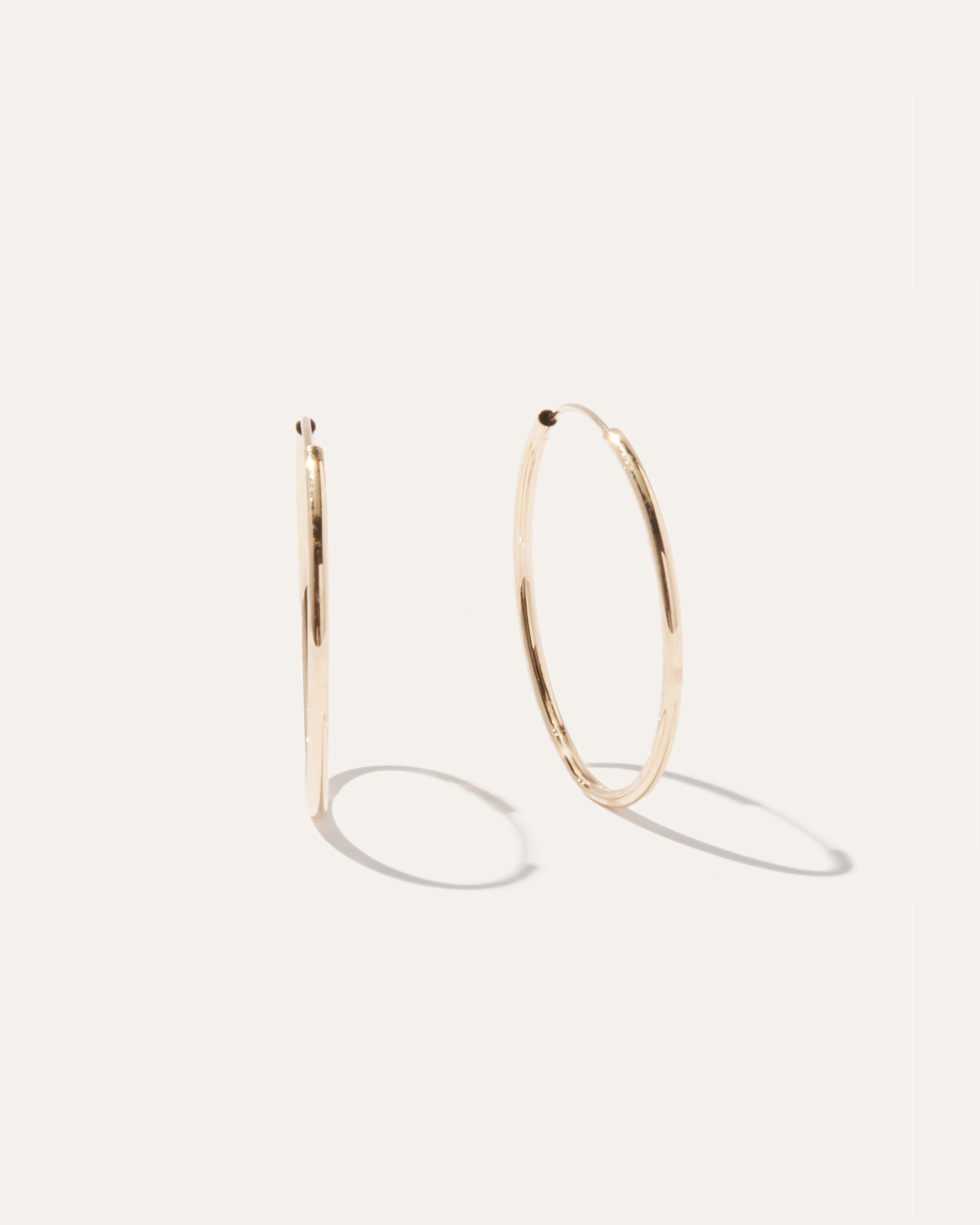 14k Gold Everyday Hoops
