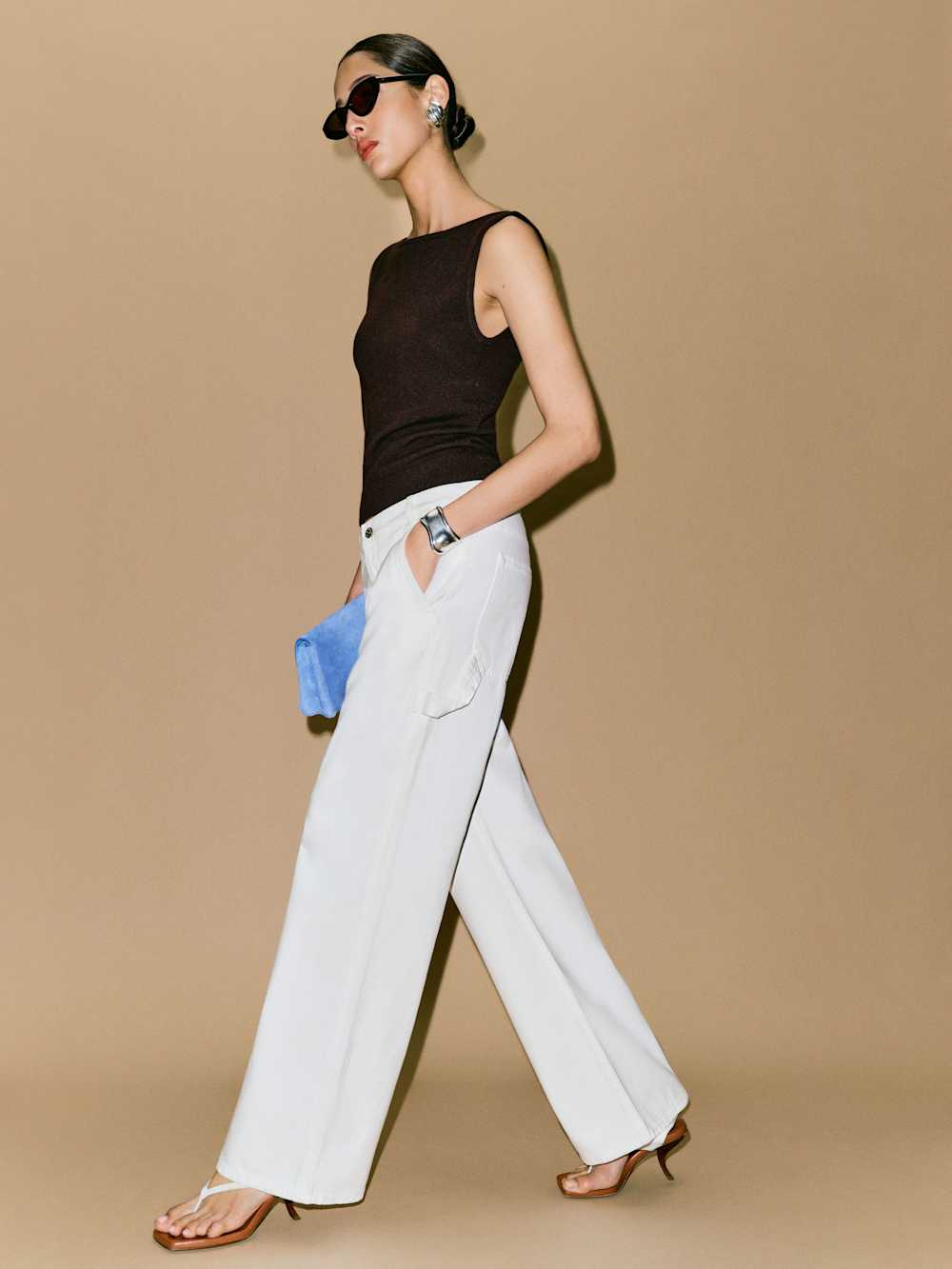 Diego Mid Rise Baggy Utility Jeans