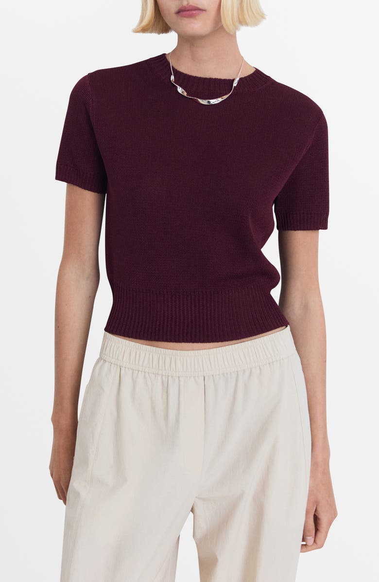Short Sleeve Crop Sweater