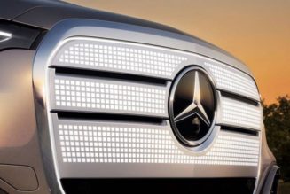 Mercedes-Benz Teases All-Electric GLC with Illuminated Iconic Grille