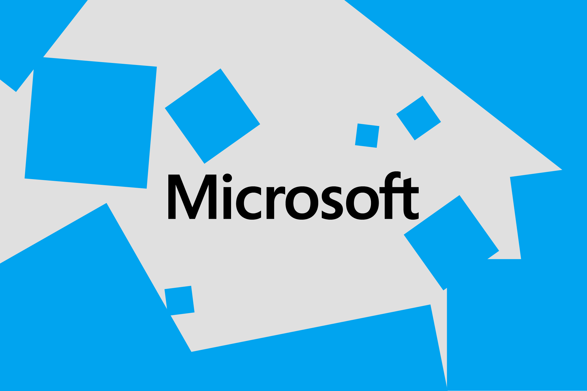 Vector illustration of the Microsoft logo.