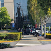 Microsoft locks down a building after protesters get inside president’s office