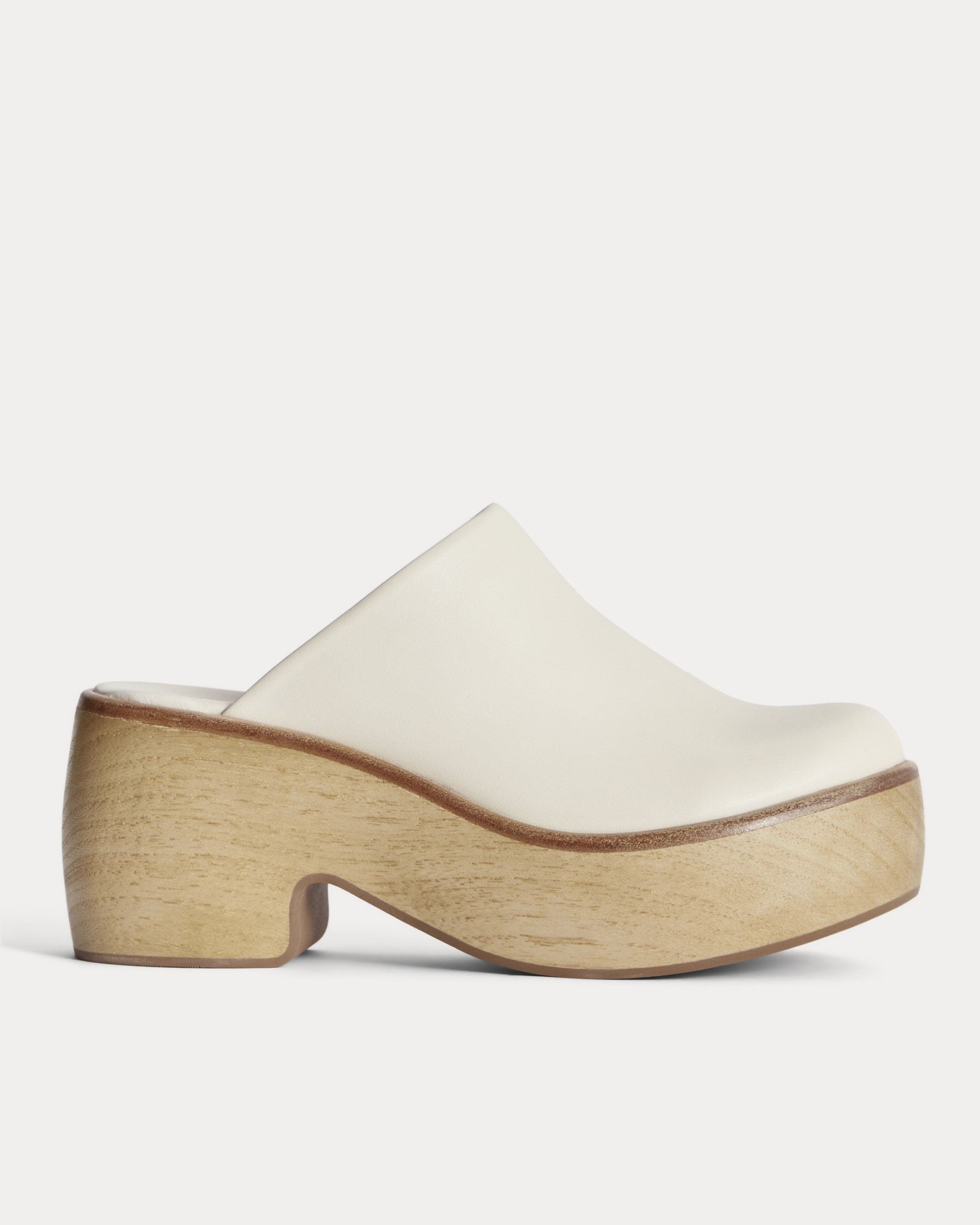 everlane, The Wooden Puffa Clog