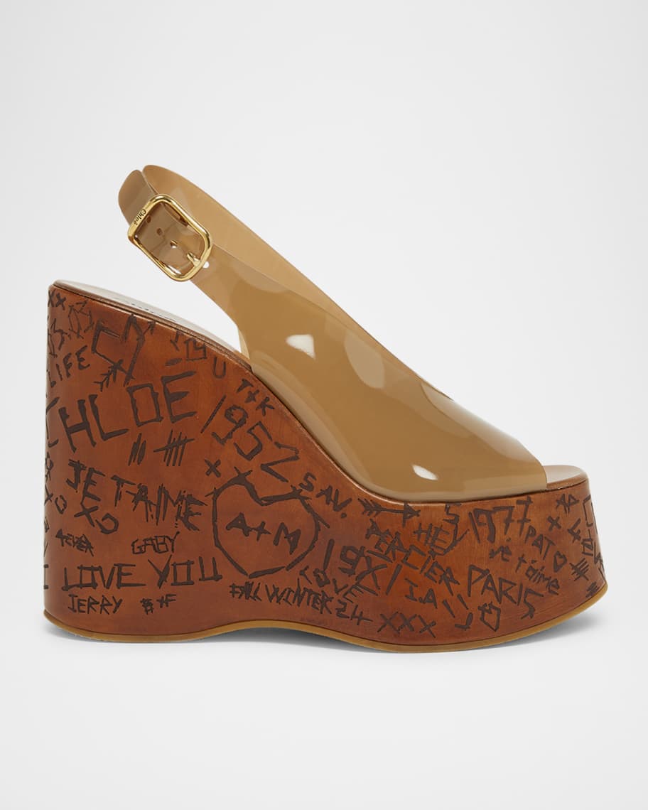 Maxime Jelly Slingback Platform Sandals