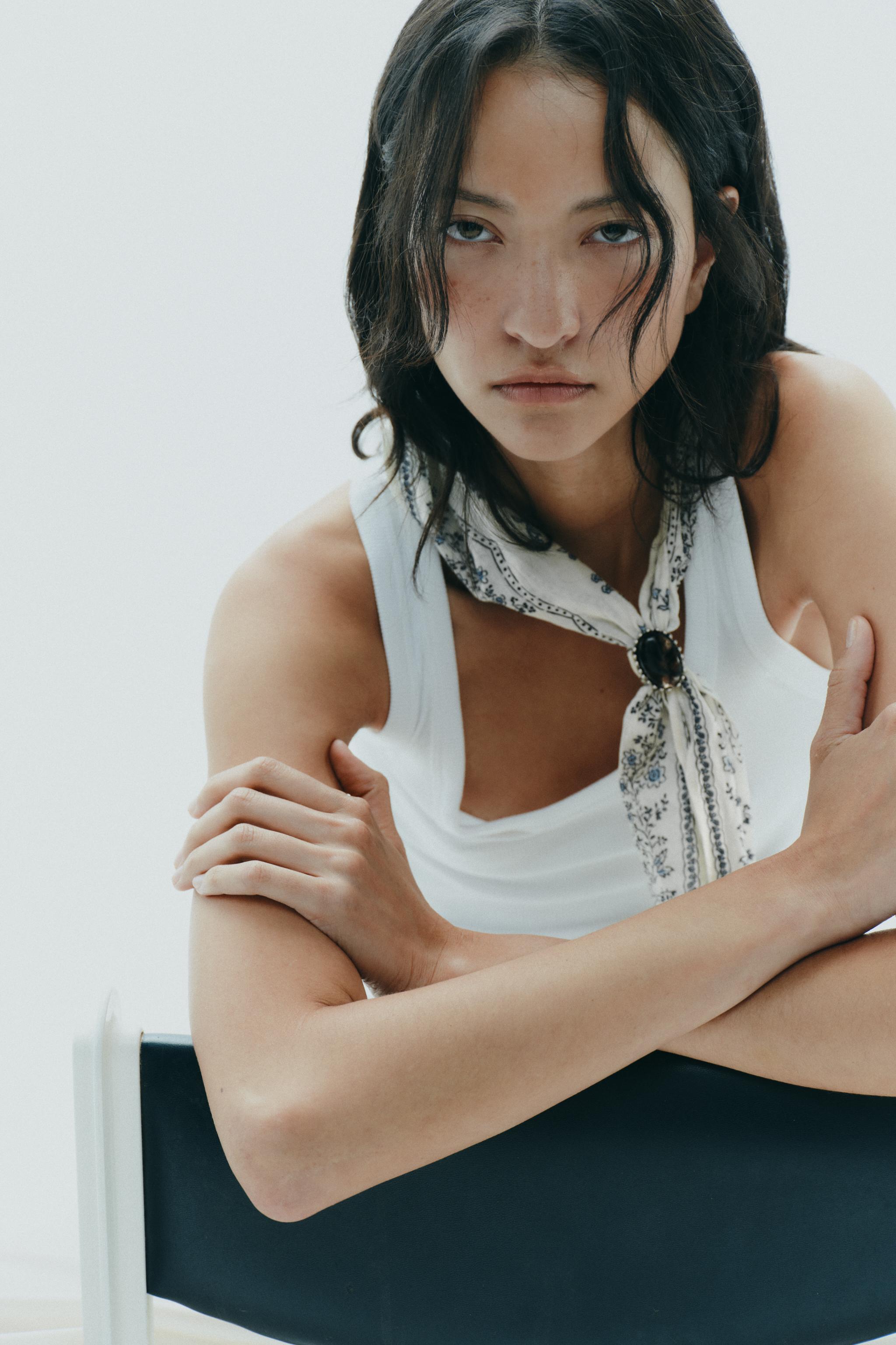 Stone Cotton Printed Bandana