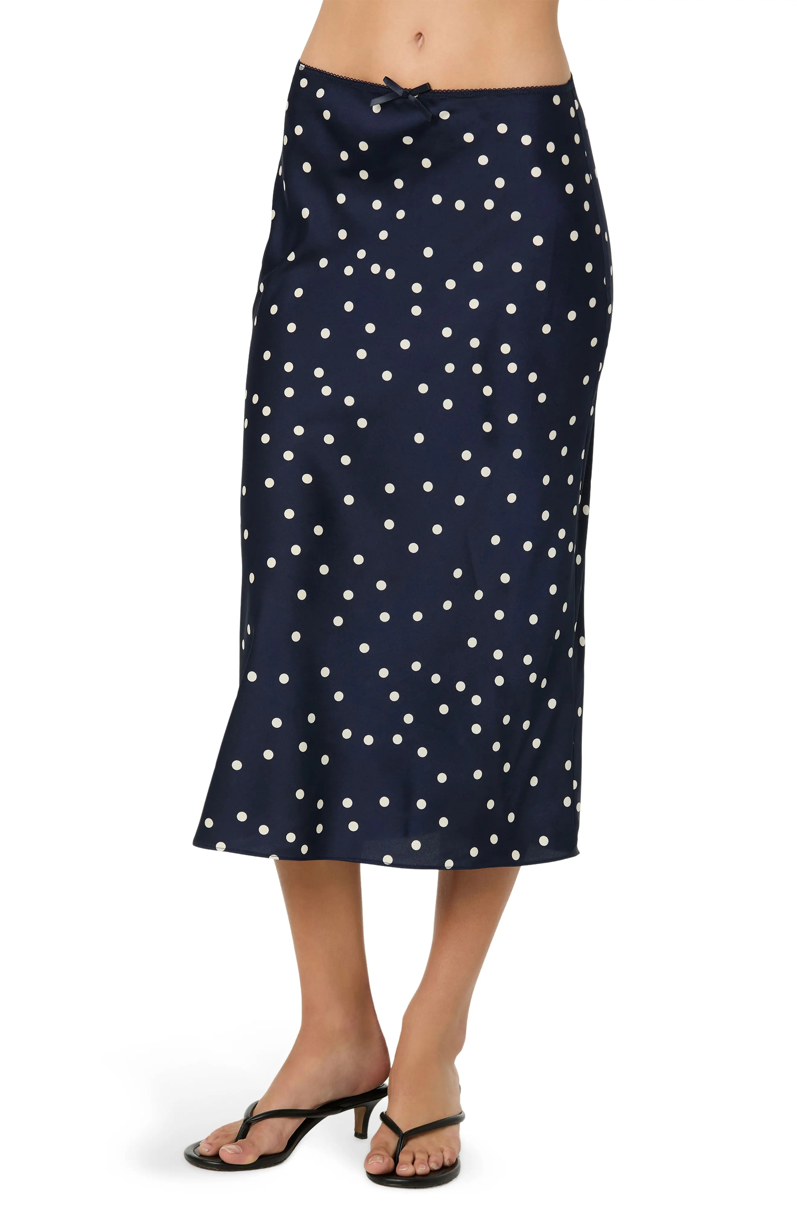 ASTR the Label, Satin Slip Skirt