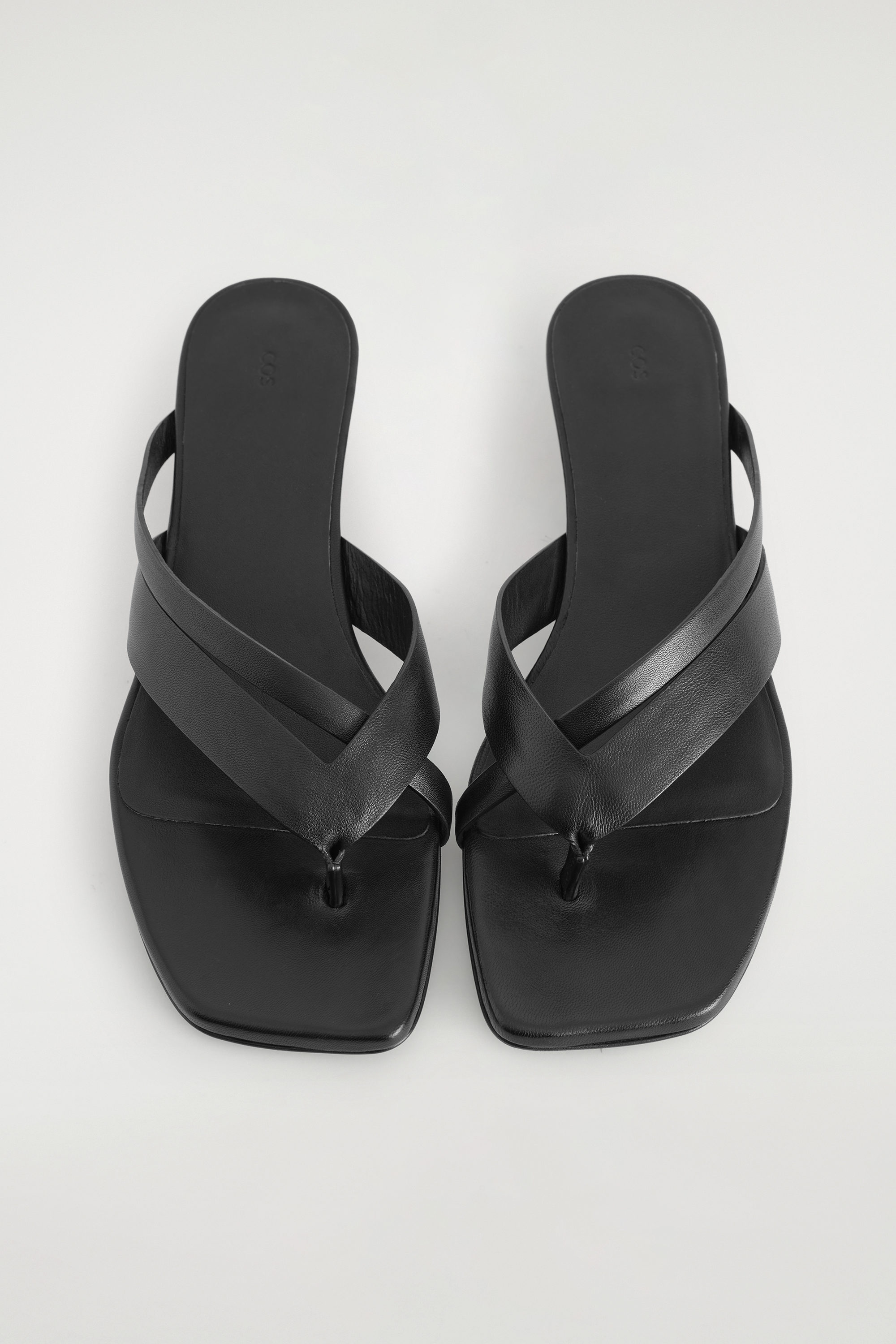 Crossover-Strap Kitten-Heel Sandals