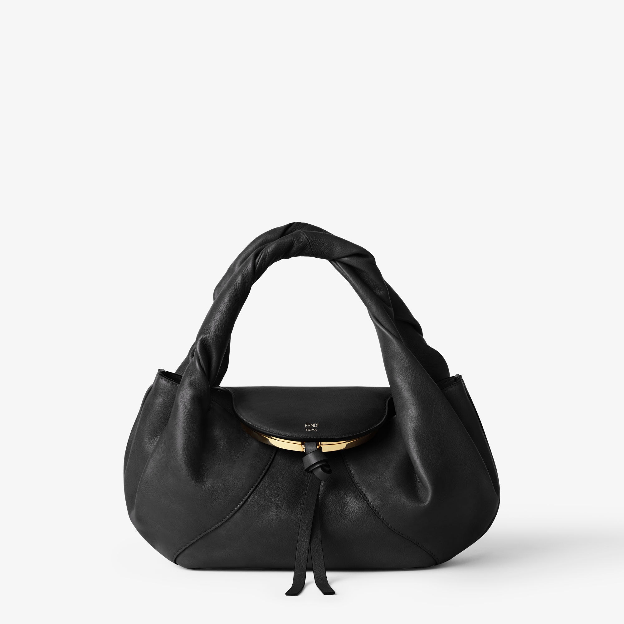 Fendi Spy Smallblack Leather Bag