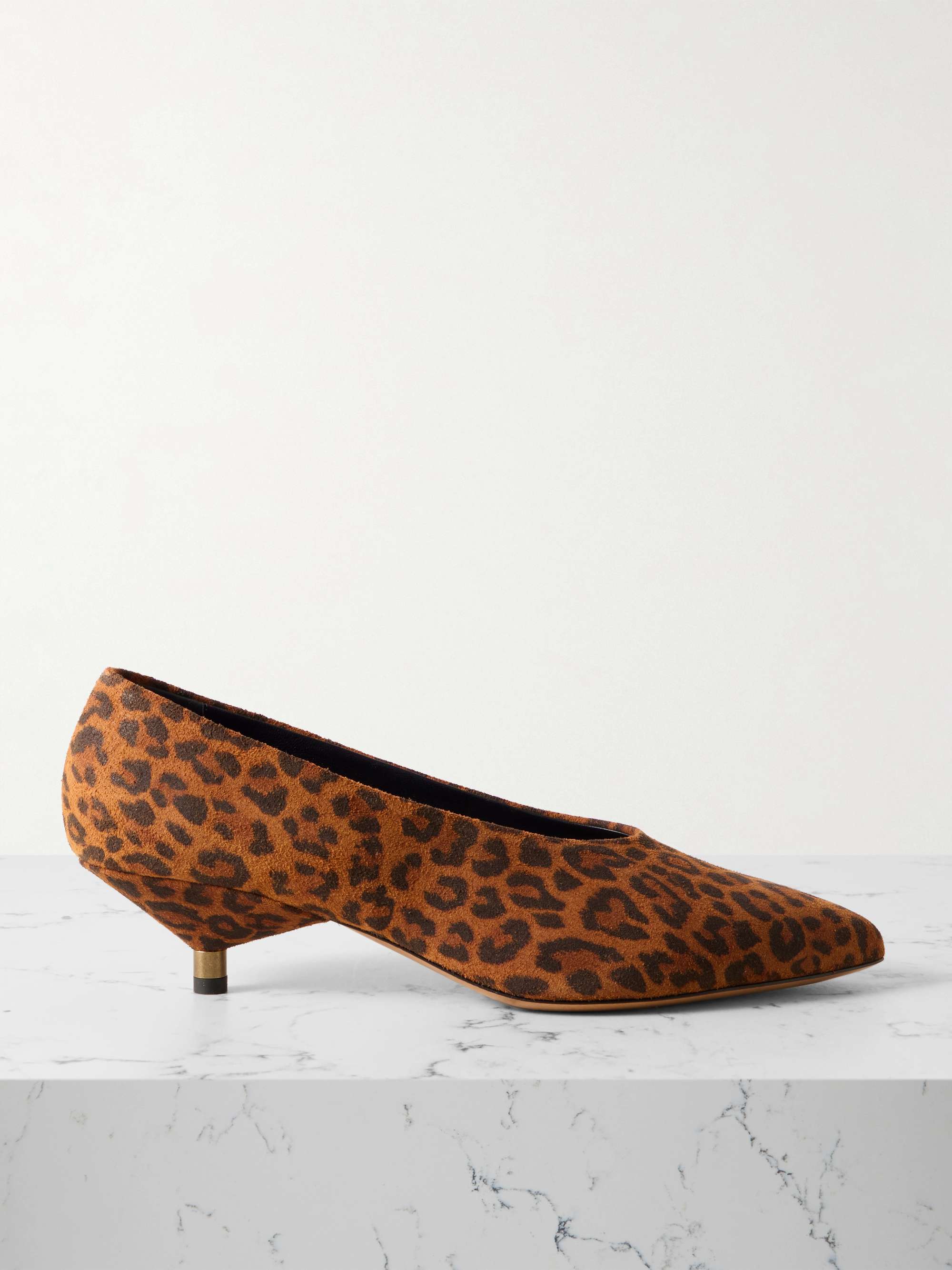 Ebisa Leopard-Print Suede Pumps
