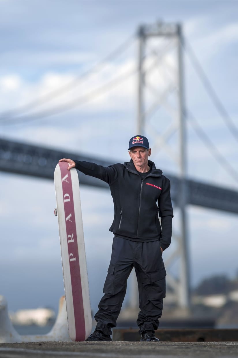Sean MacCormac Became the First Person to Skysurf the San Francisco Bay Bridge — And He Did It Wearing Prada