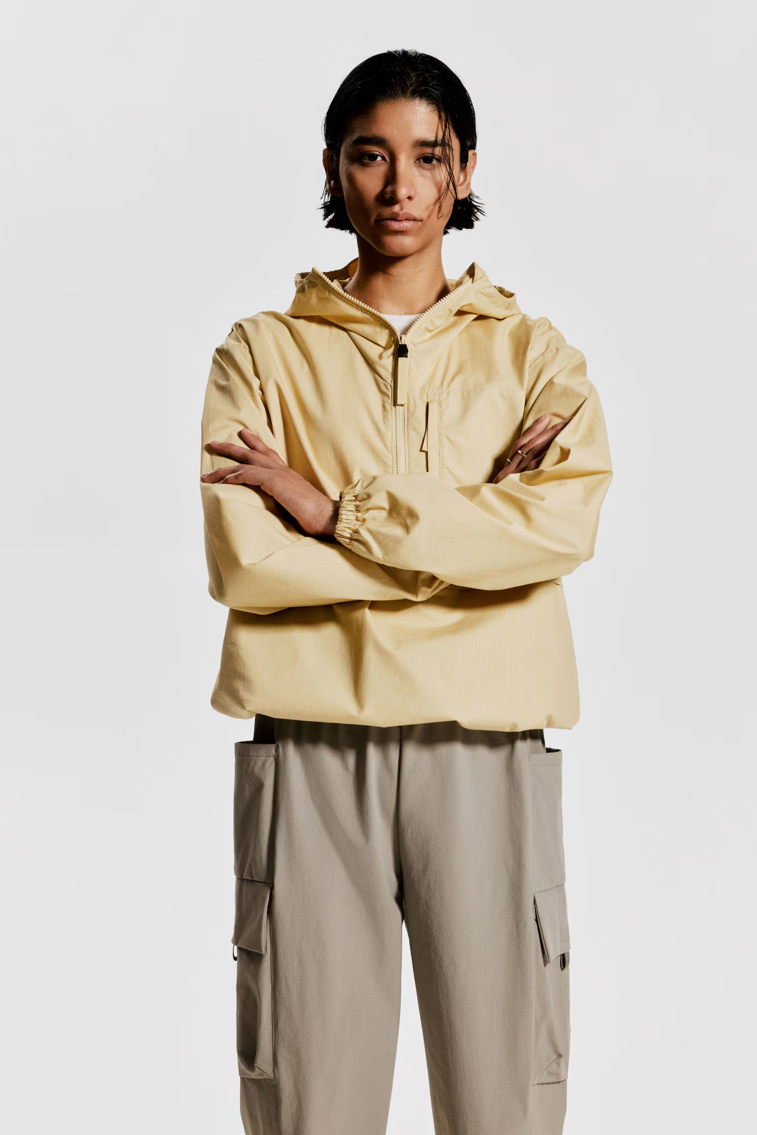 Water-Repellent Popover Jacket