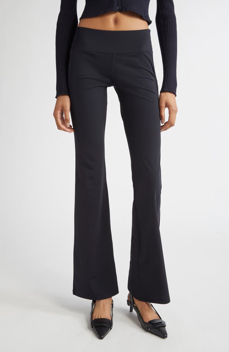 Low Rise Scuba Knit Bootcut Pants