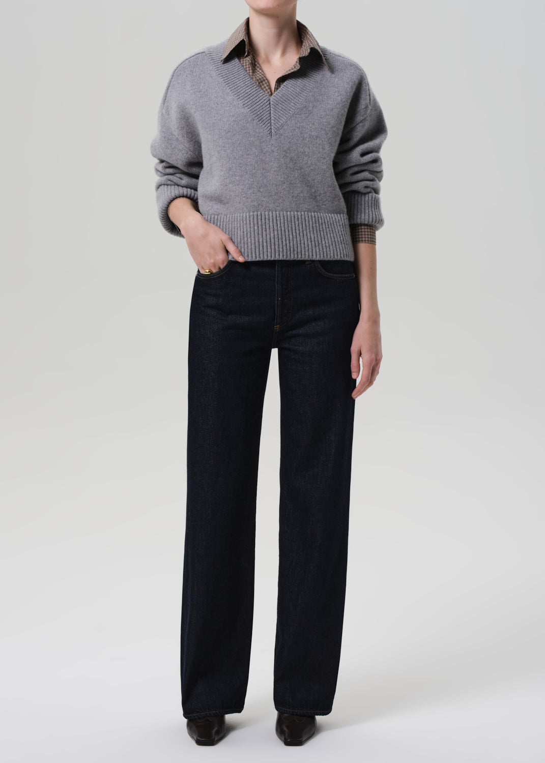 Annina High Rise Wide Leg 33" in Juno - 23 / Juno