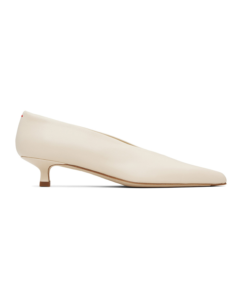 Aeyde, Beige Clara Pointed-Toe Heels