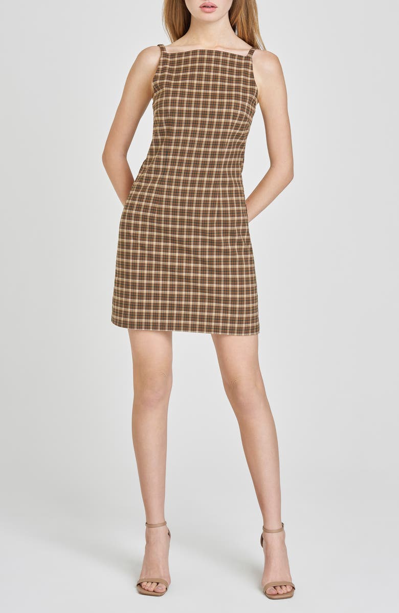 Hallie Plaid Sheath Minidress