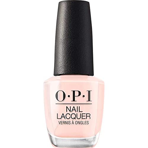 Opi Nail Lacquer Bubble Bath | Sheer Nude Pink Cr&amp;egrave;me Chip Resistant Nail Polish | Vegan, Fast Drying, Streak Free
