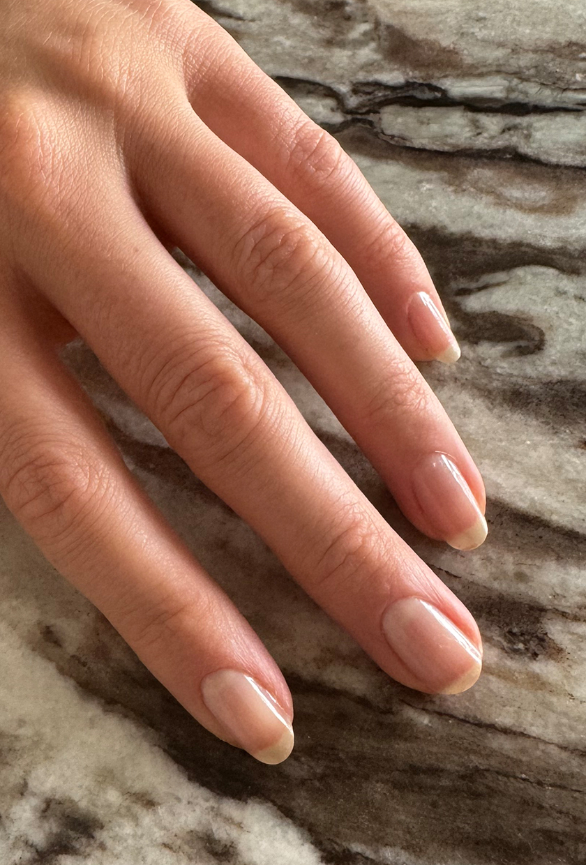 One coat of Essie Allure nail polish