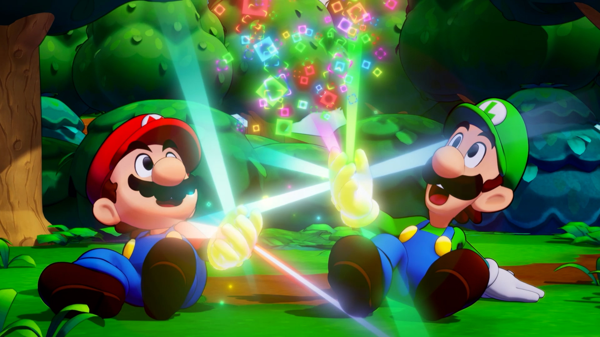 A screenshot from the video game Mario &amp; Luigi: Brothership.