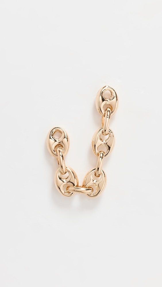 Zoe Chicco 14k Gold Linked Mariner Chain Double Stud Earring
