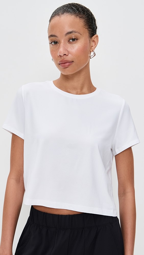 Beyond Yoga Featherweight Supreme Cropped Tee