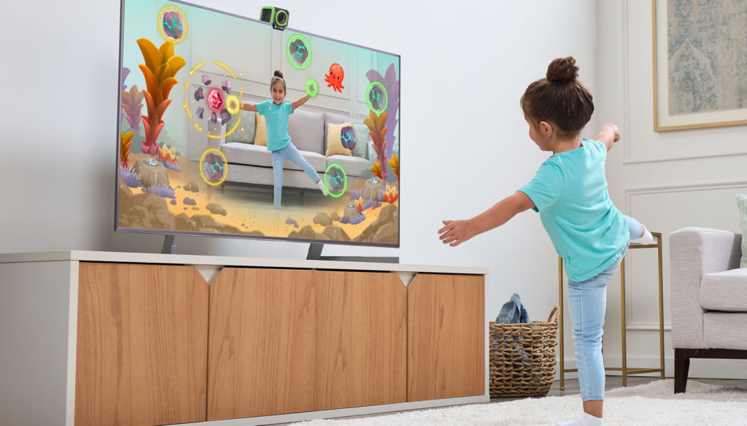 The LeapMove is a gamified camera designed to get kids off the couch