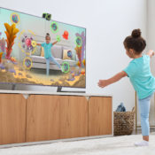 The LeapMove is a gamified camera designed to get kids off the couch