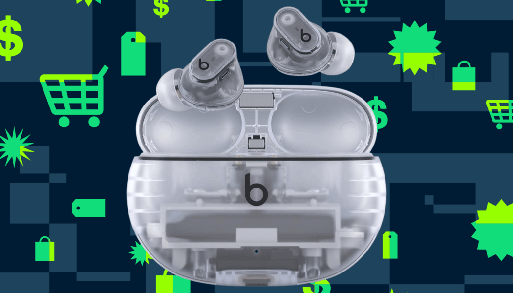 The translucent Beats Studio Buds Plus are half off