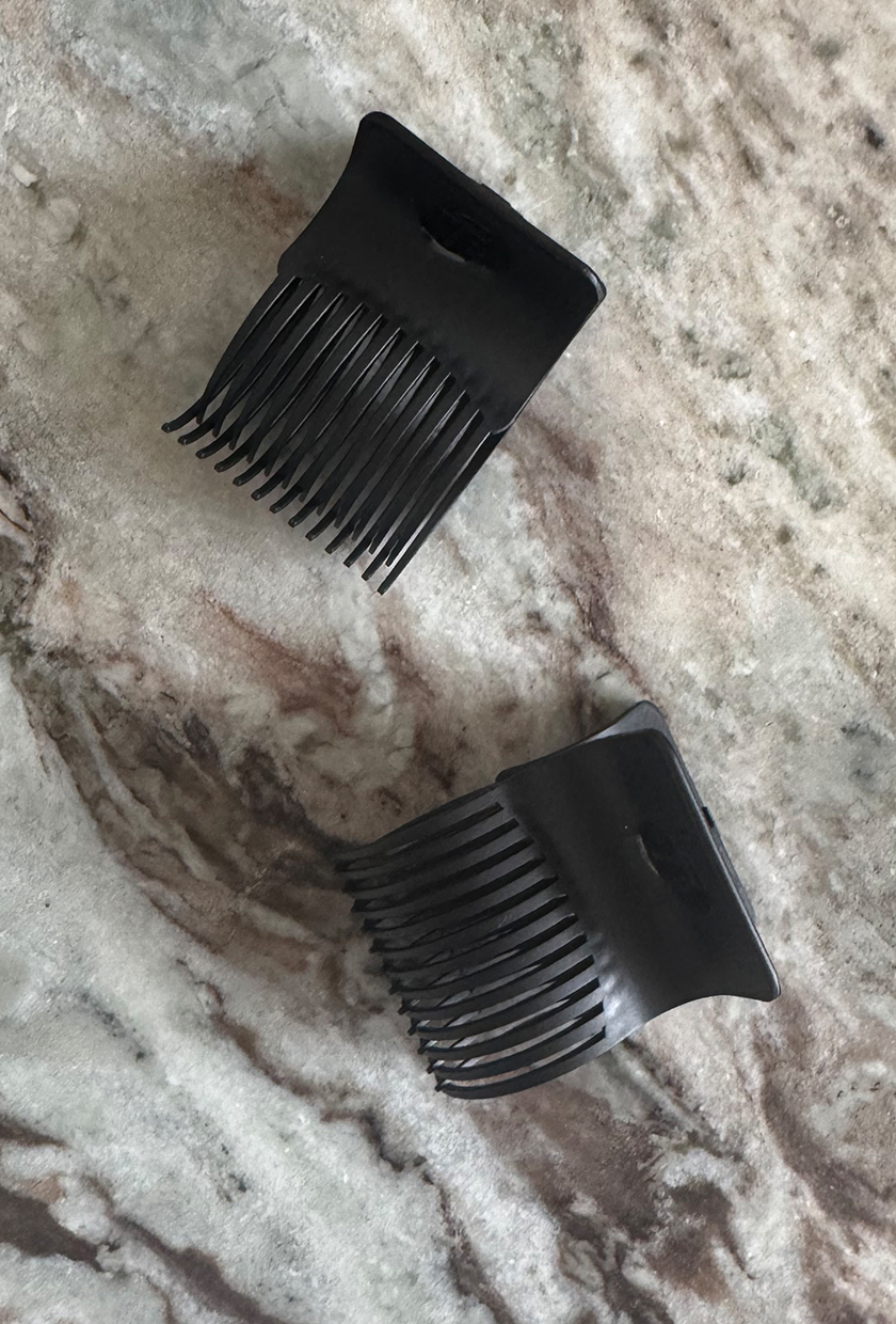 A close up of the T3 hair roller clips