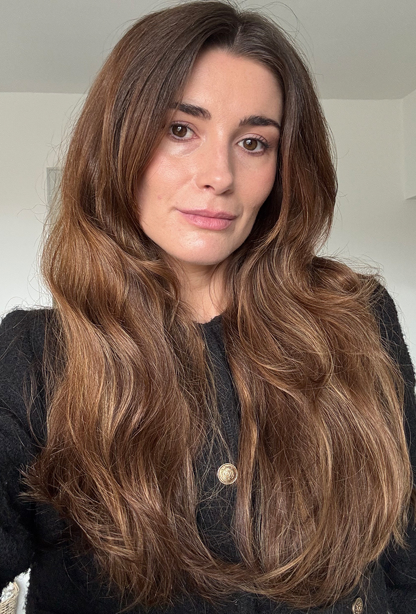 Eleanor before using T3 hair rollers