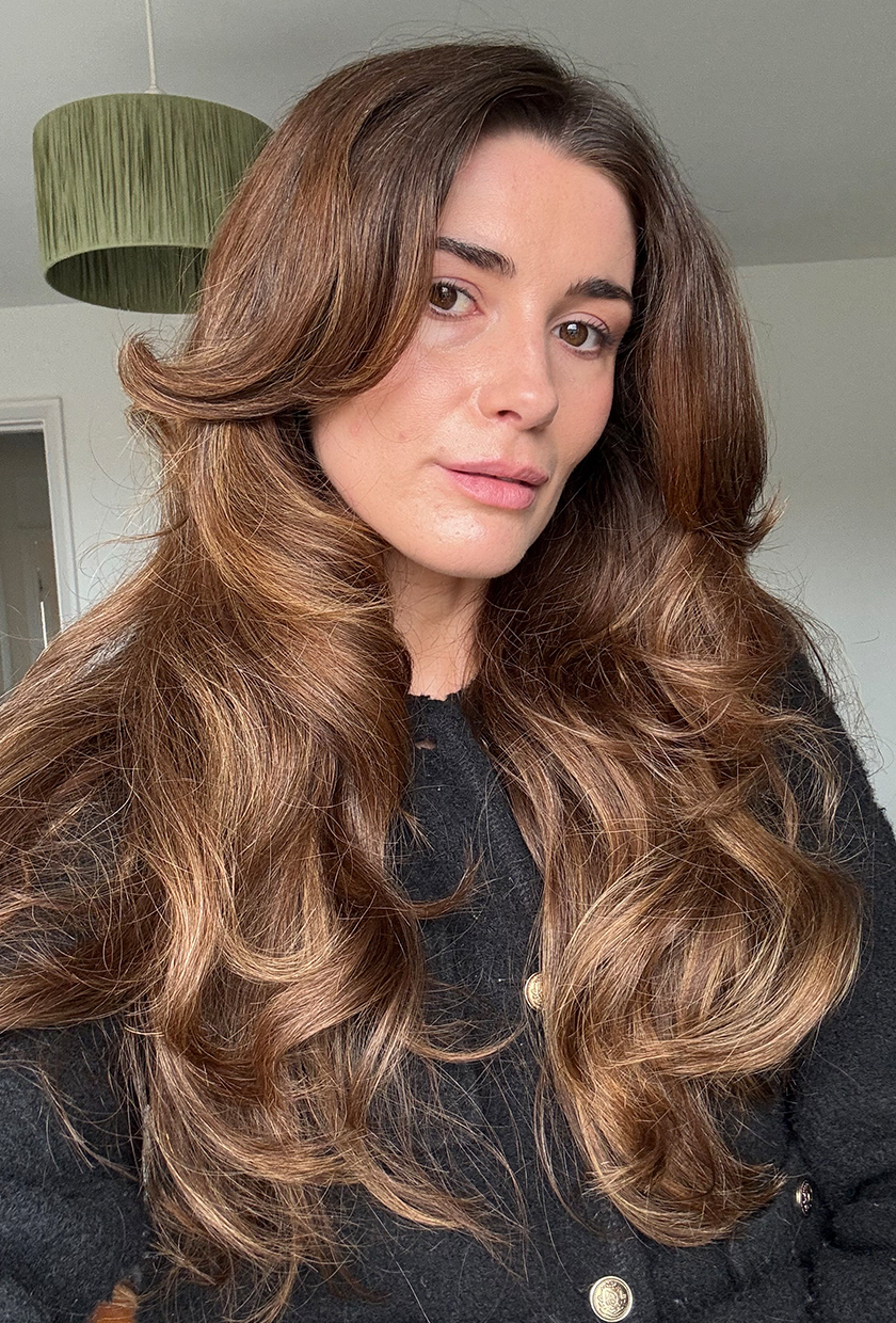 Eleanor's hair after using the T3 Hair Rollers