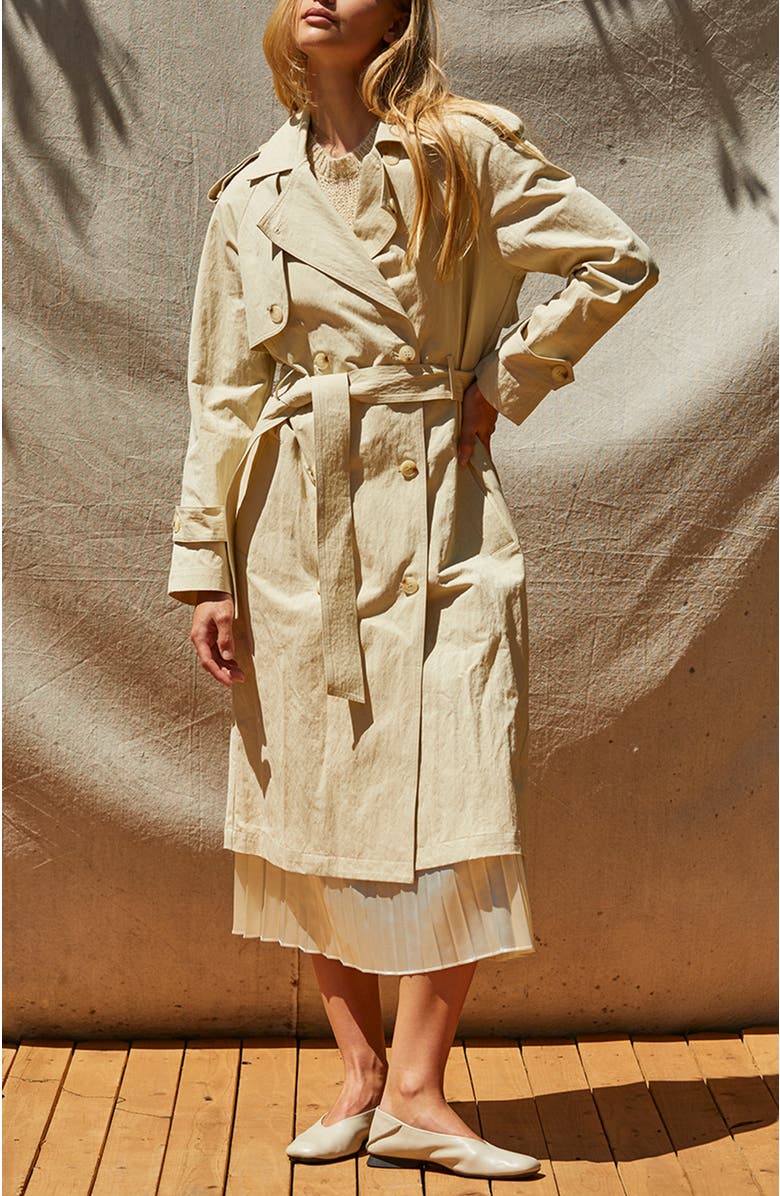 Crushed Trench Coat