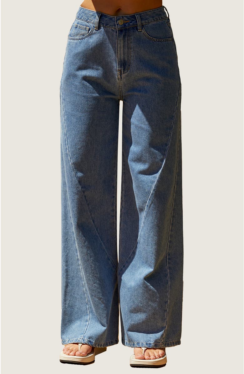 Wide Leg Denim Pants