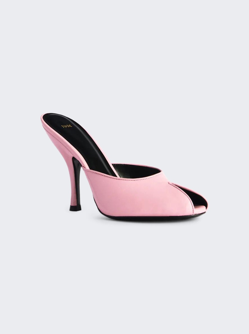 Date Mule Peep Toe Pumps Pink