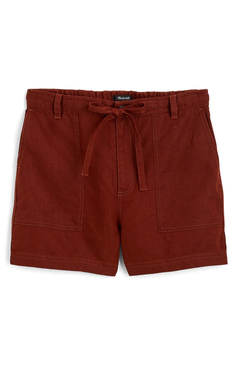 Drawstring Linen Shorts