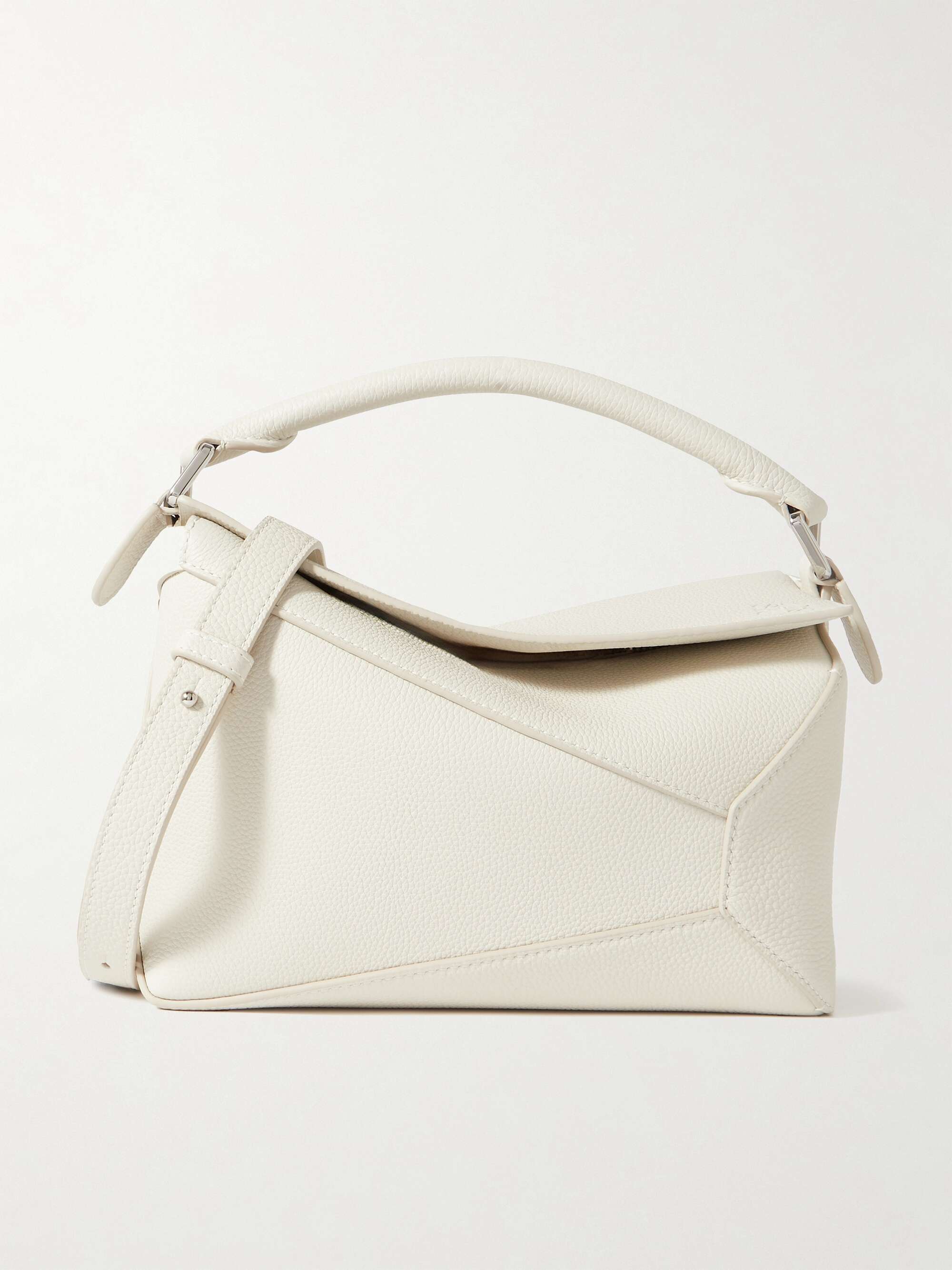 Puzzle Edge Small Textured-Leather Shoulder Bag