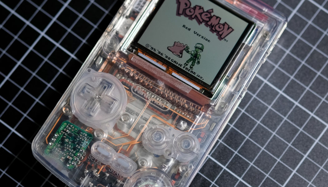 This see-thru Game Boy is a work of art — because she designed a transparent circuit board