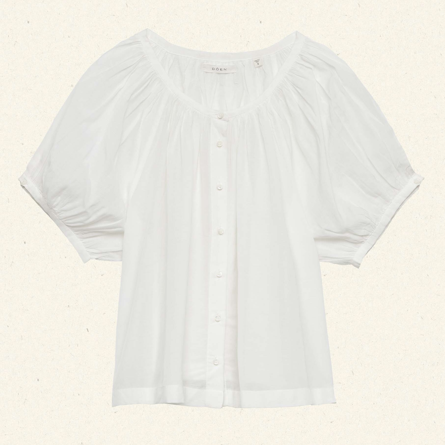 white doen blouse