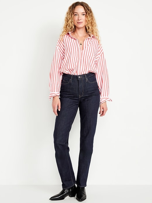 Extra High-Waisted Straight Jeans