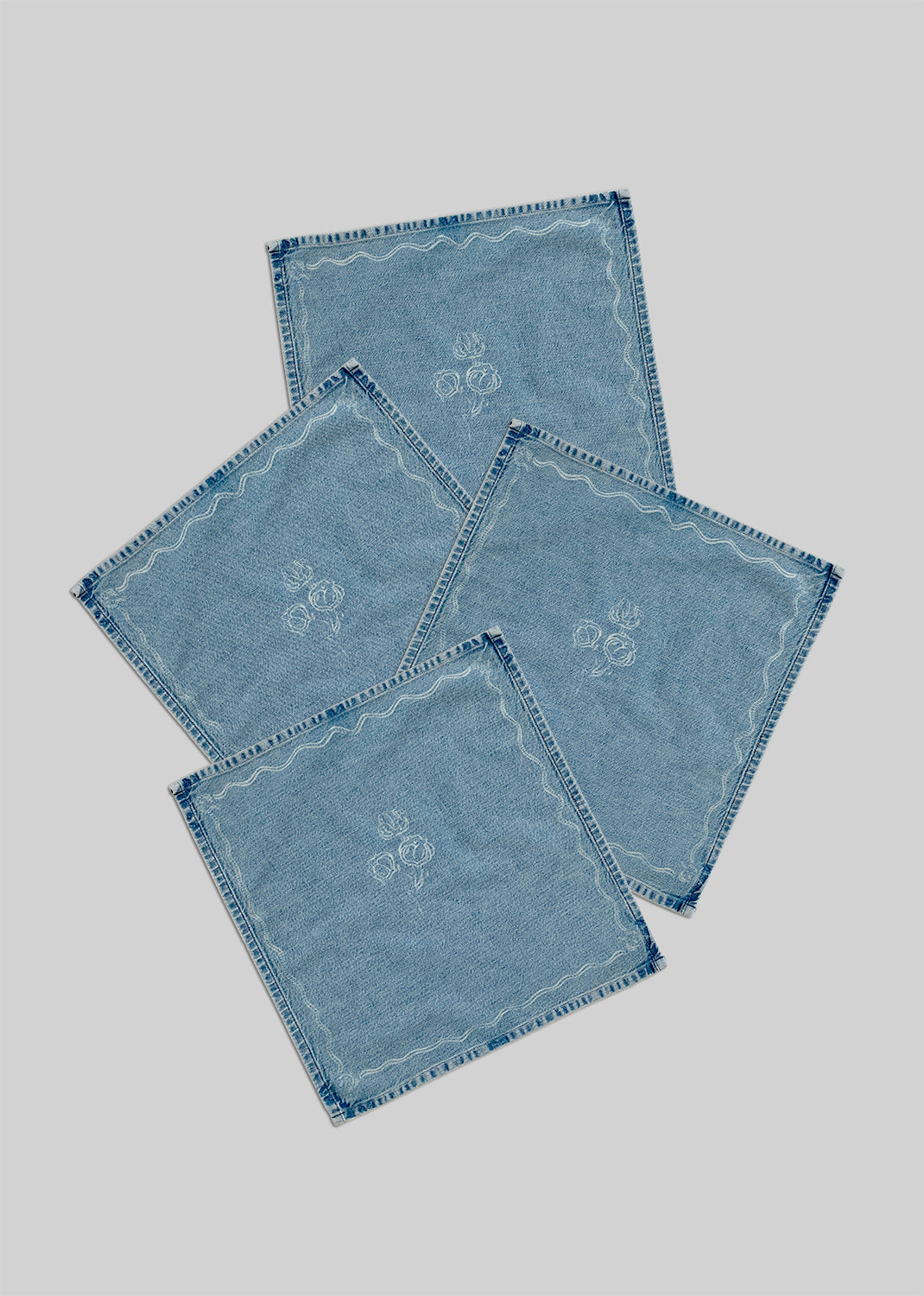 Table Napkin Set in Medium Indigo - One Size / Medium Indigo