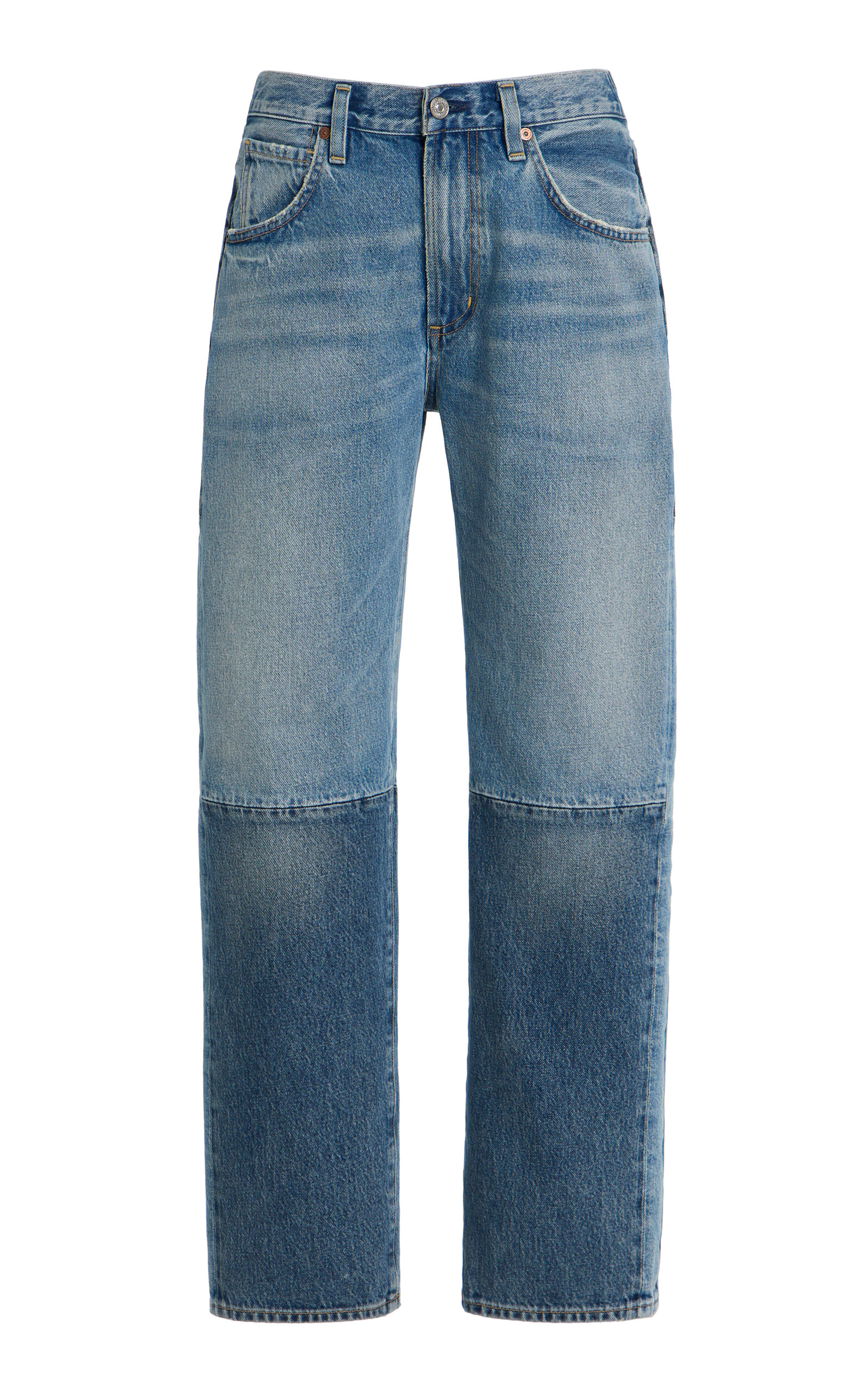 X Bloom Farm Exclusive Winslow Reworked Rigid Low-Rise Boyfriend Jeans