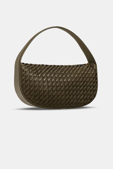 Woven-Effect Handbag