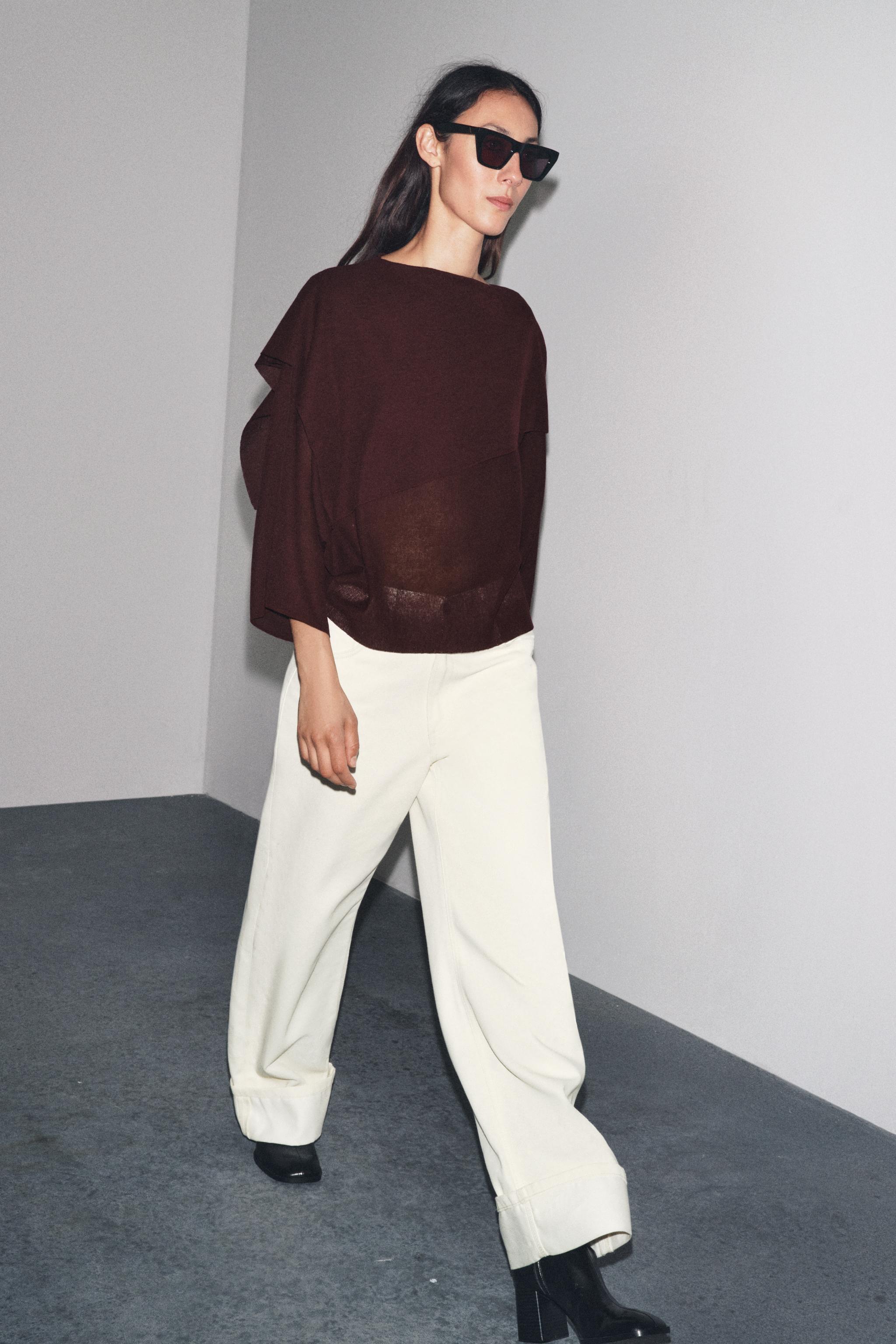 Plain Knit Layered Top