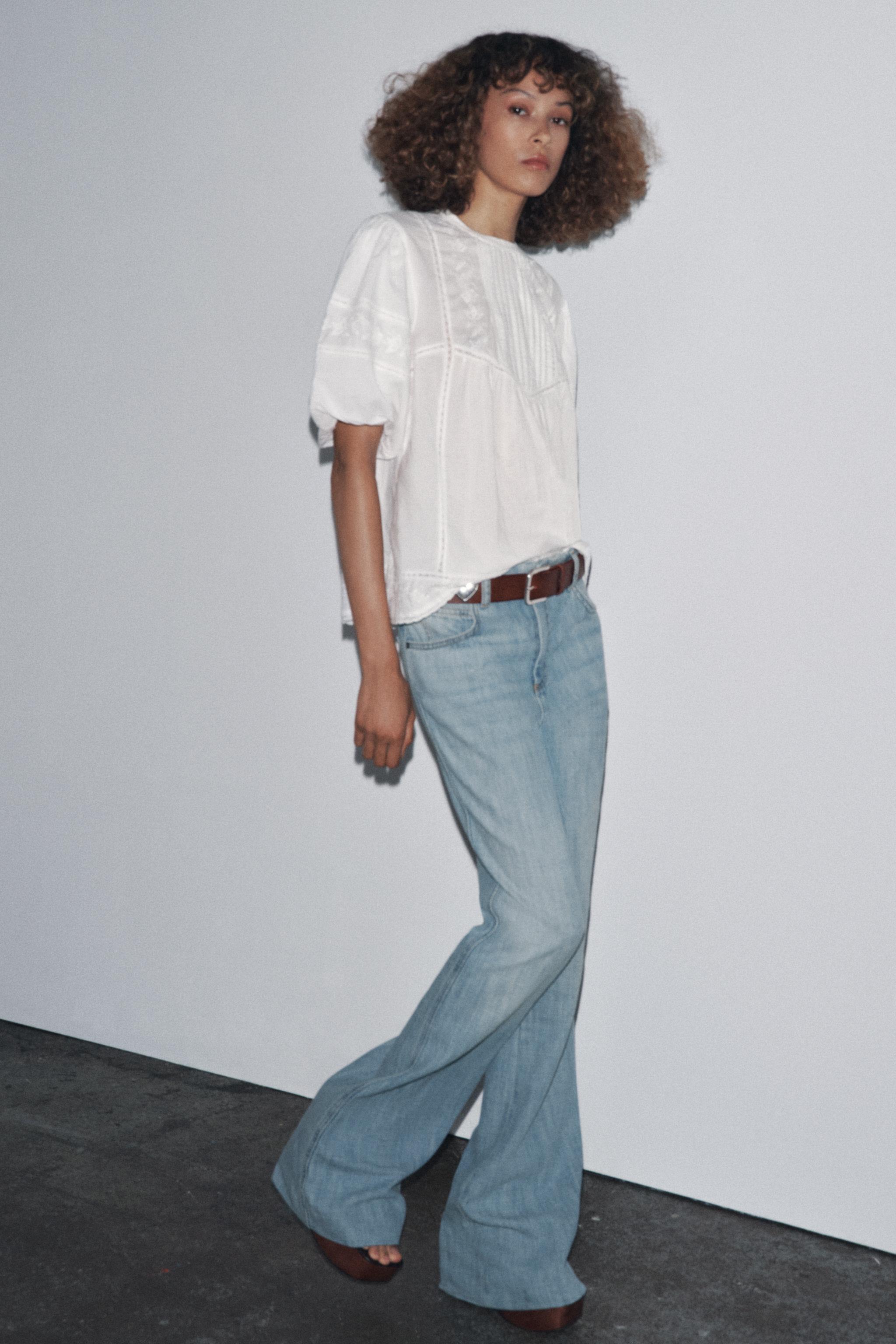 Zw Collection Embroidered Romantic Blouse